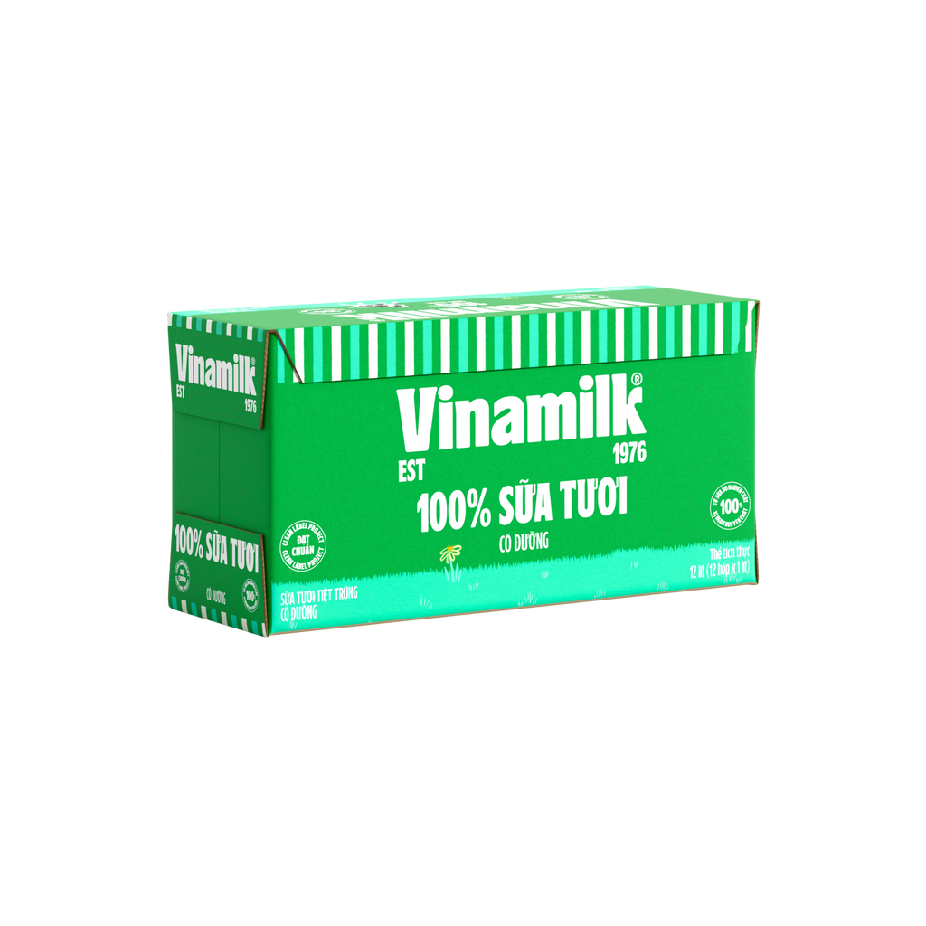 Sữa tươi tiệt trùng 100% có đường 1L