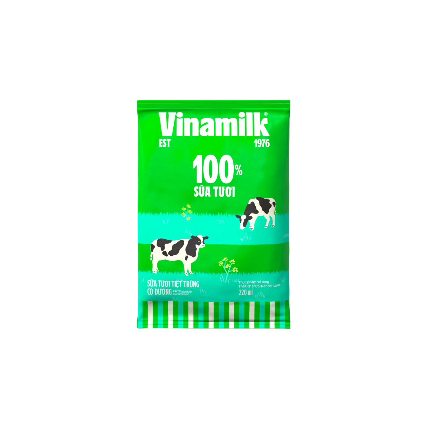 Sữa tươi tiệt trùng có đường 100% 220ml