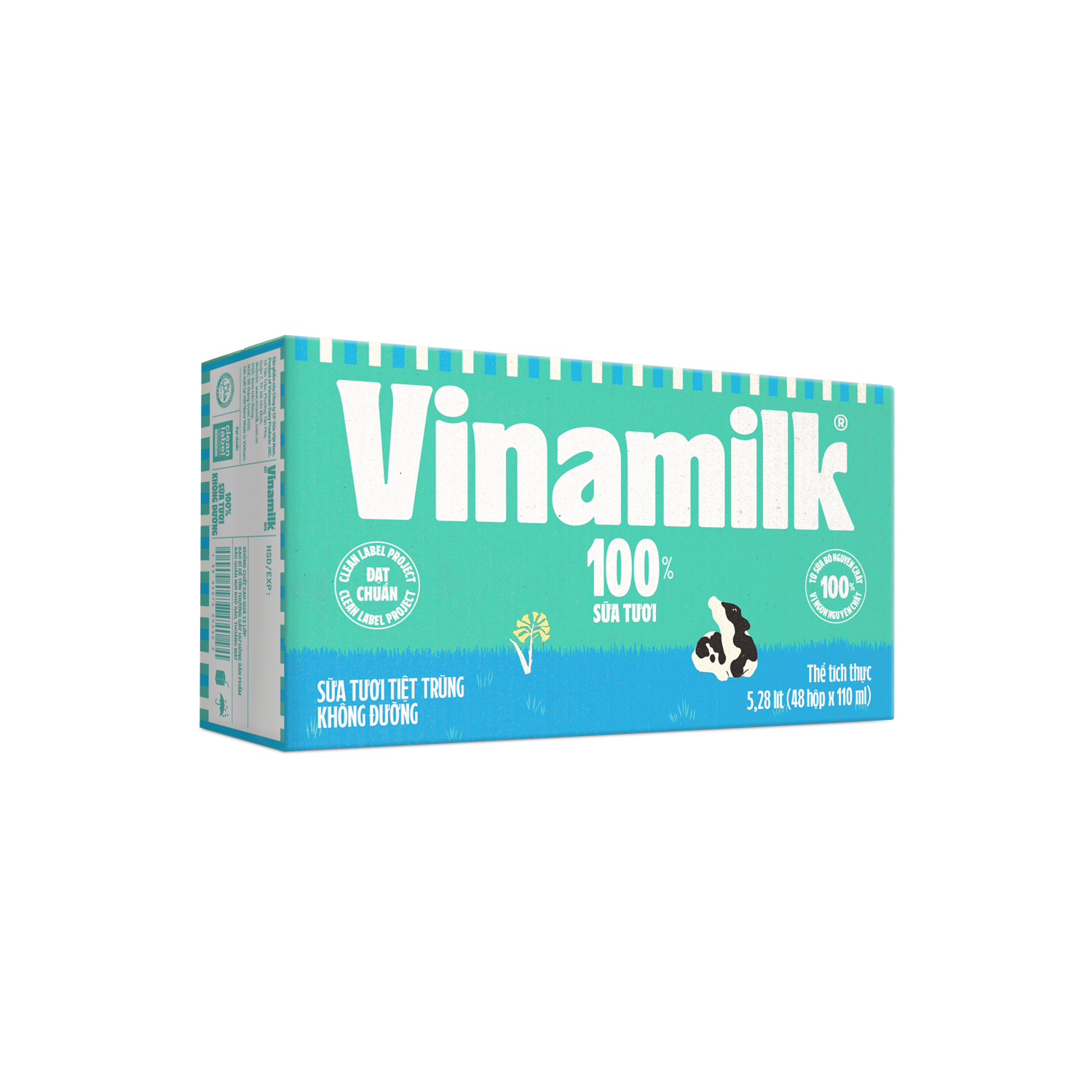 Sữa tươi tiệt trùng Green Farm không đường 180ml