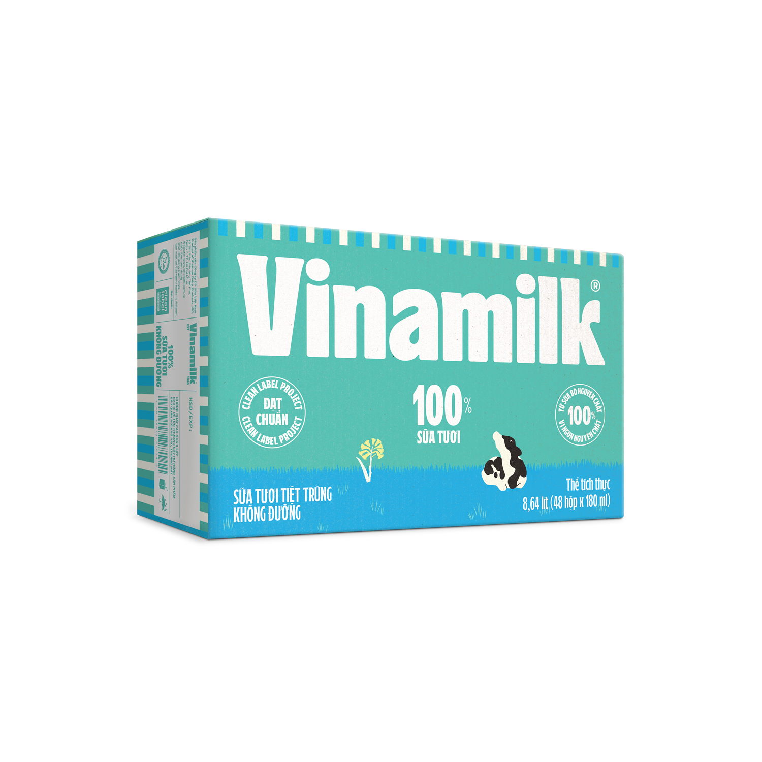 Sữa tươi tiệt trùng 100% không đường 110ml