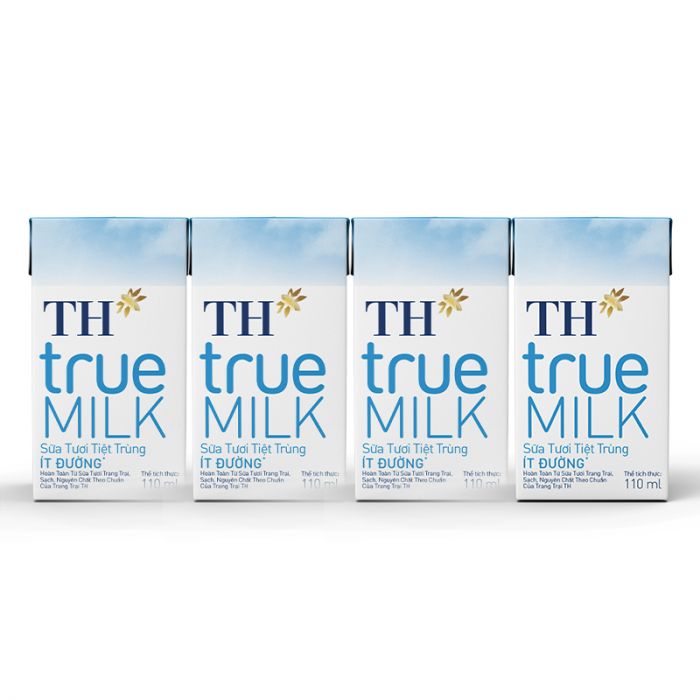 Sữa tươi tiệt trùng TH True Milk lốc 4 hộp