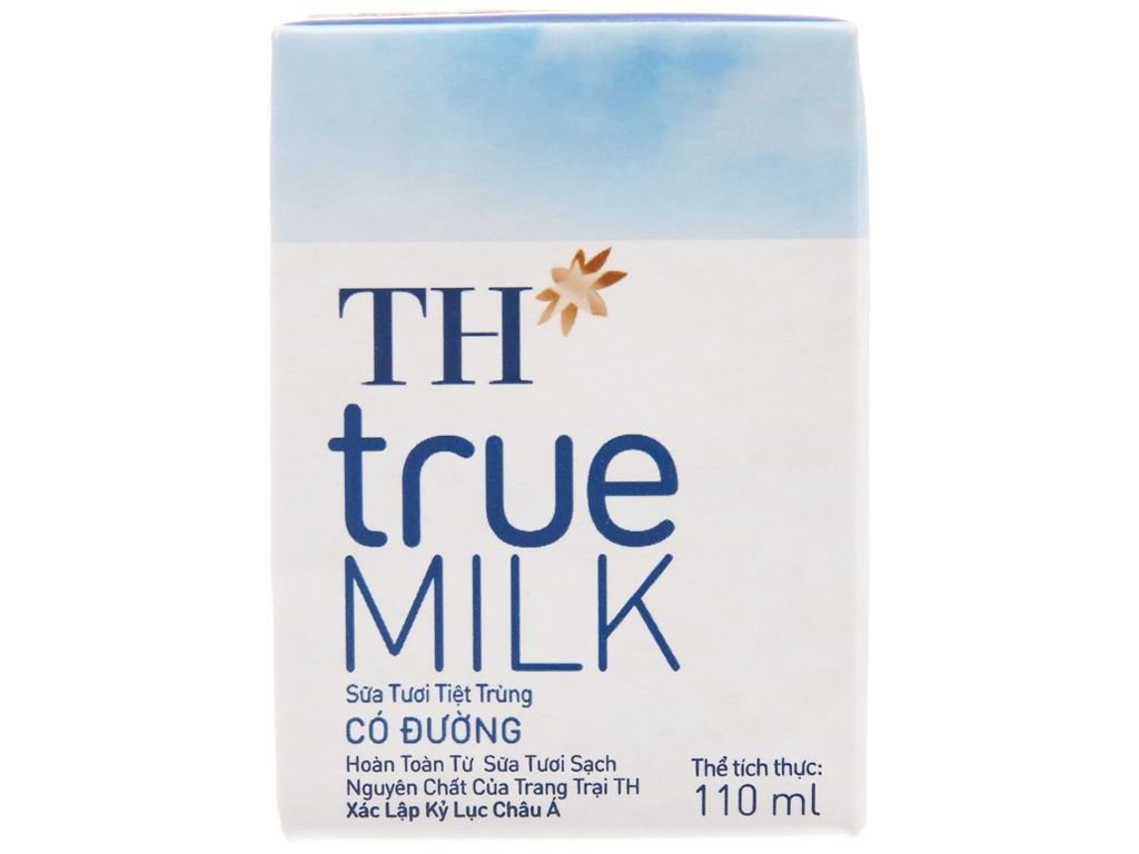 Sữa tươi tiệt trùng TH True Milk lốc 4 hộp
