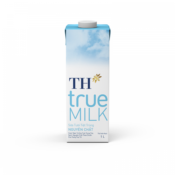 Sữa tươi tiệt trùng nguyên chất ít đường TH True Milk 1L