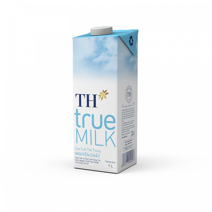 Sữa tươi tiệt trùng nguyên chất ít đường TH True Milk 1L