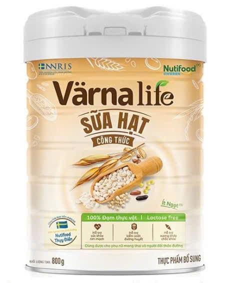 Thực phẩm bổ sung sữa hạt công thức Varna Life